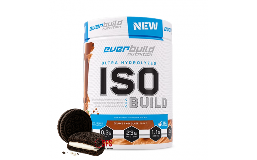 ISO Build 454 г Cookies & Cream — гідролізований протеїн без Everbuild ISO Build Hydrolyzed Protein Isolate Cookies & Cre