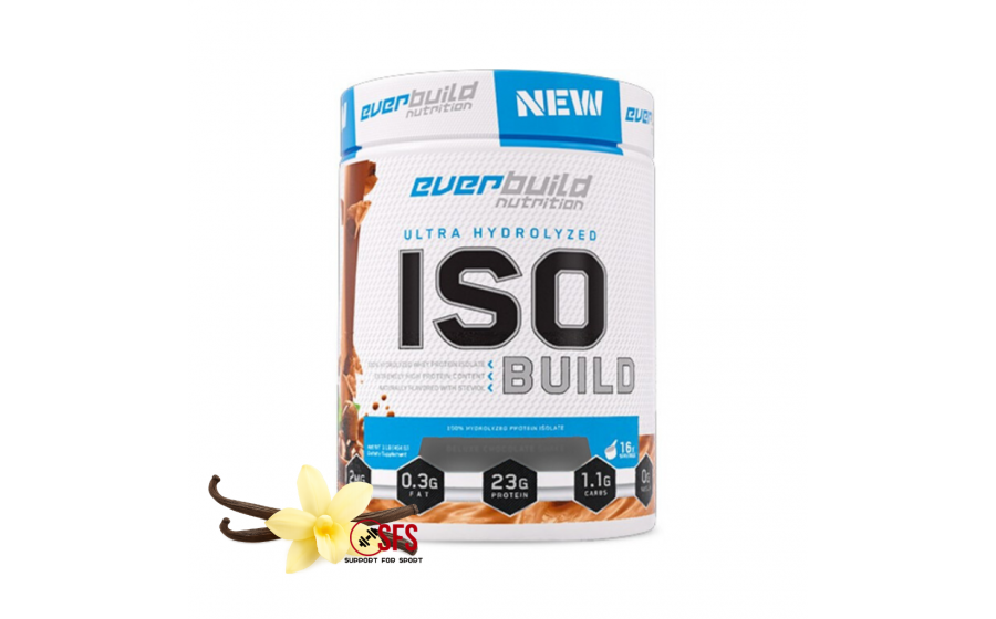 ISO Build 454 г French Vanilla — гідролізований протеїн без цукр Everbuild ISO Build Hydrolyzed Protein Isolate French Vanilla 45