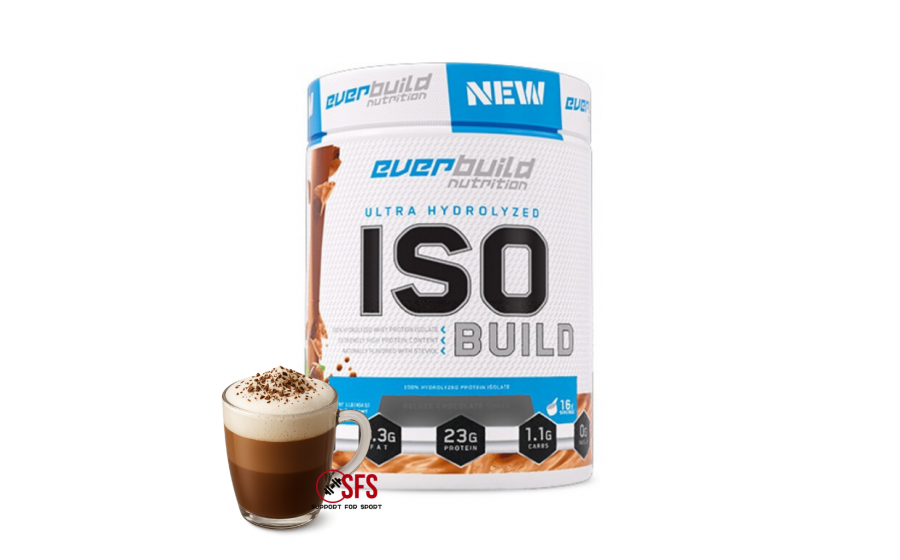 ISO Build 454 г Mocha Cappuccino — гідролізований протеїн без цу Everbuild ISO Build Hydrolyzed Protein Isolate Mocha Cappuccino
