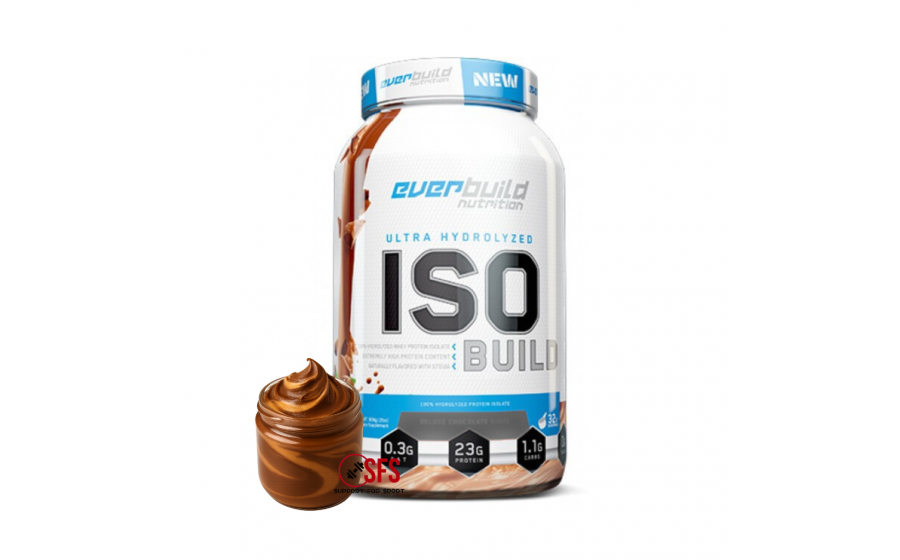 ISO Build 908 г Peanut Butter Chocolate — чистий протеїн для рос Everbuild ISO Build Peanut Butter Chocolate – 908 г білка без цу