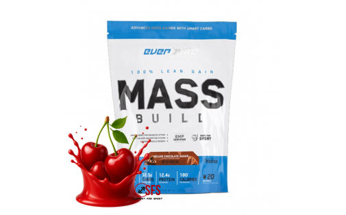 Everbuild Mass Build Gainer Cherry 1000 г — 30 г білка, без цукр