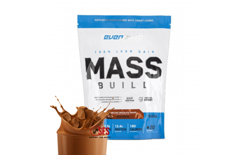 Everbuild Mass Build Gainer Chocolate 1000 г — 500 ккал, без цук