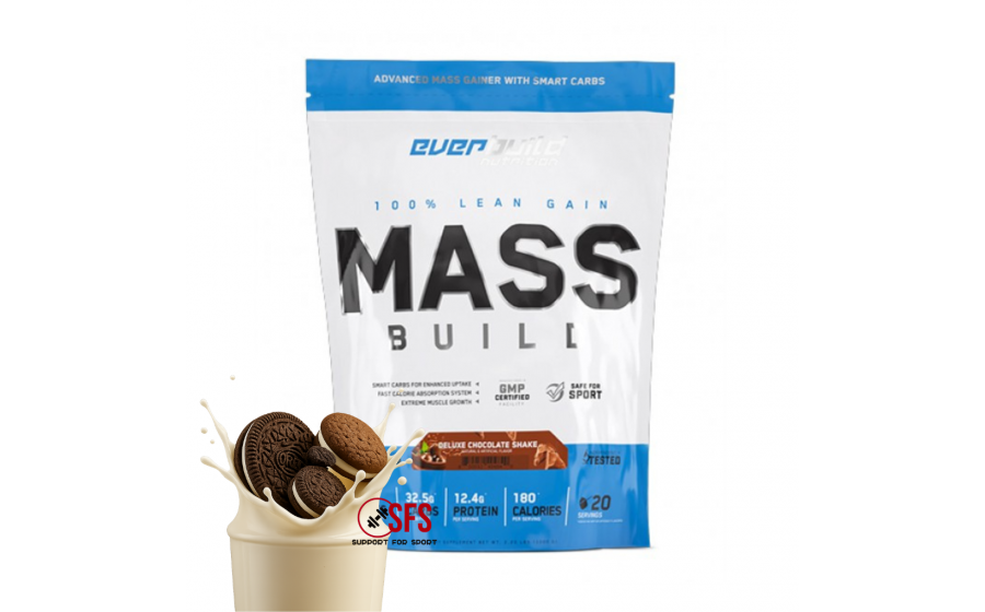 Cookies & Cream Gainer 1000 г — Everbuild Everbuild Mass Gainer Cookies & Cream 1000 г