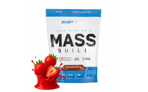 Everbuild Mass Build Gainer Strawberry 1000 г — клубнічний гейне