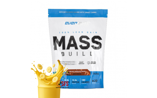 Everbuild Mass Build Gainer Banana 1000 г — 30 г білка, 500 ккал