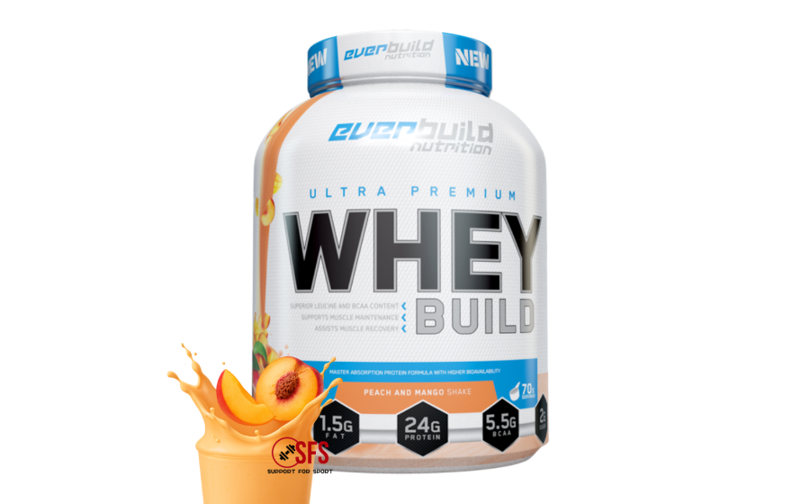 Everbuild Ultra Premium Whey Protein Build Peach & Mango Sha