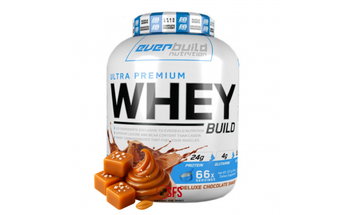 Everbuild Whey Protein Build Salted Caramel 2271 г — без цукру