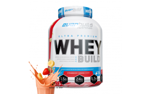Everbuild Ultra Premium Whey Protein Build Strawberry Banana 227