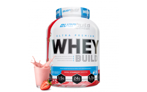 Everbuild Whey Protein Build Strawberry Smoothie 2271 г — без цу