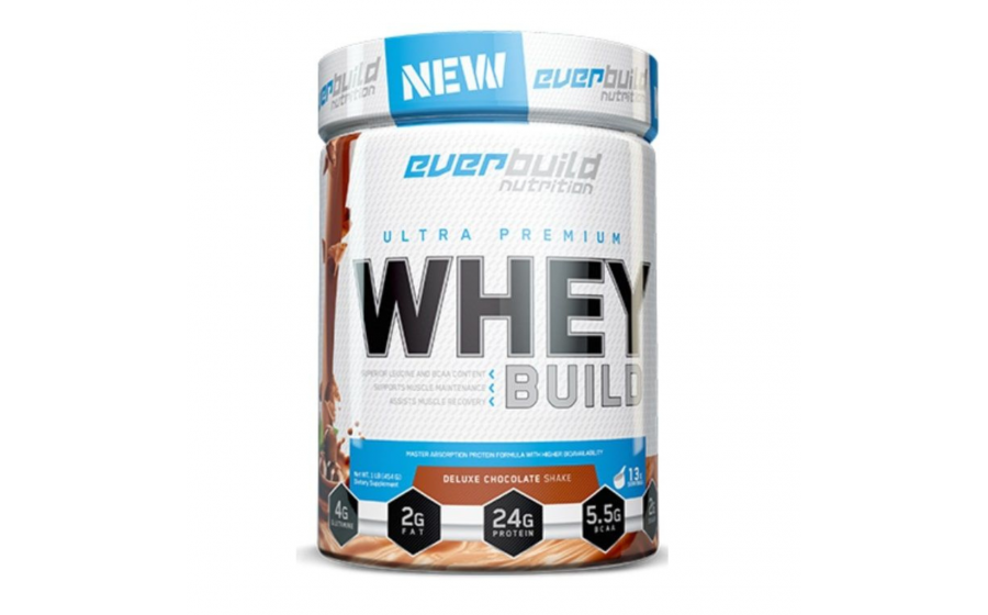 Ultra Premium Whey Protein 454 г Chocolate Everbuild Ultra Premium Whey Protein Build Chocolate 454 г