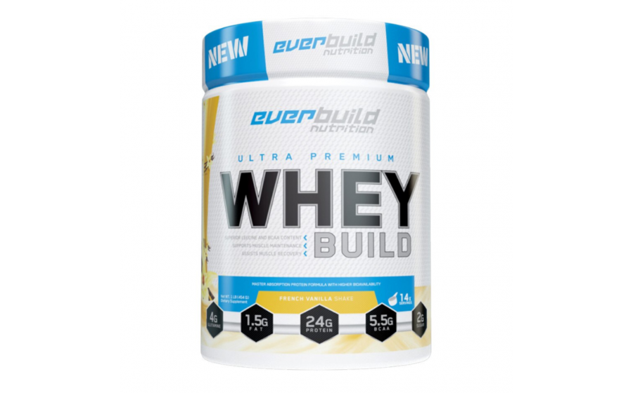 Ultra Premium Whey Protein 454 г French Vanilla Everbuild Ultra Premium Whey Protein Build French Vanilla 454 г