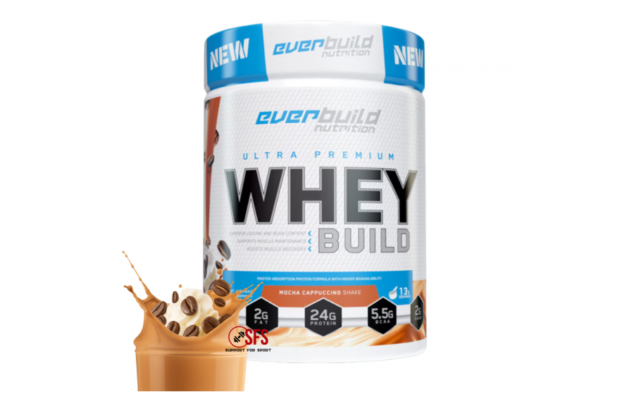 Everbuild Ultra Premium Whey Protein Build Mocha Cappuccino 454 