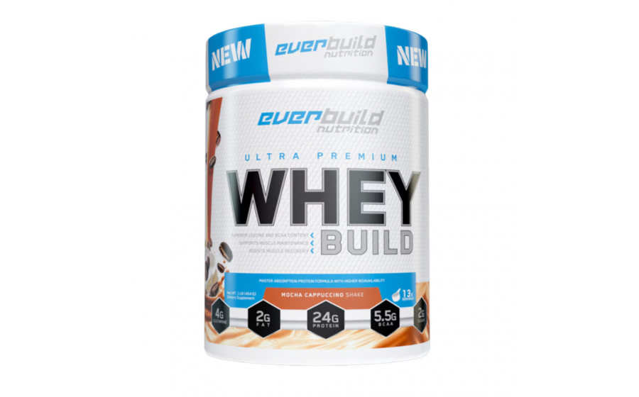 Everbuild Ultra Premium Whey Protein Build Mocha Cappuccino 454 