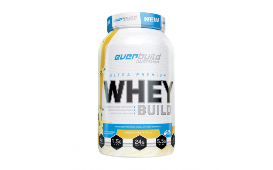 Ultra Premium Whey Protein 908 г French Vanilla Everbuild Ultra Premium Whey Protein Build French Vanilla 908 г