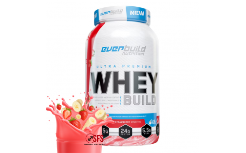 Everbuild Ultra Premium Whey Protein Build Strawberry Banana 908
