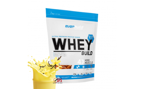 Everbuild Whey Protein Build 2.0 Vanilla 500 г — без глютену