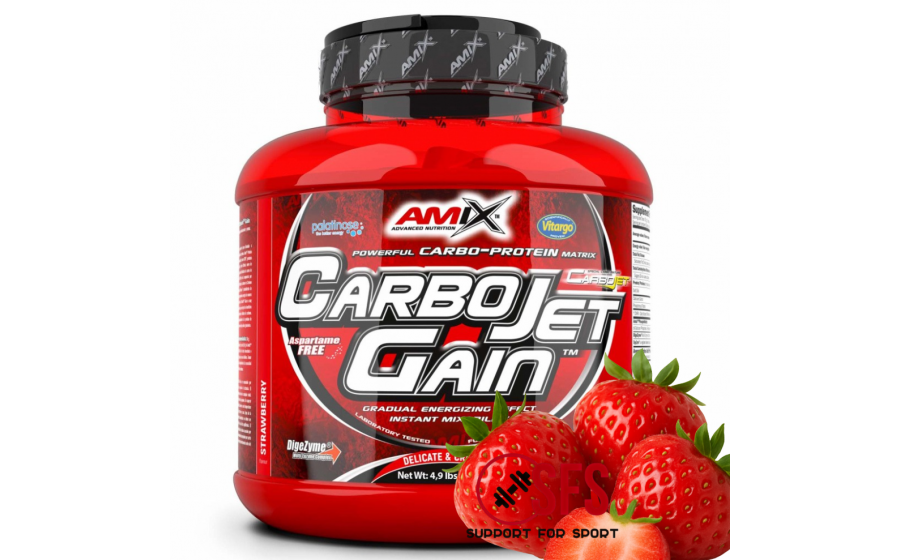 AMIX CarboJet Gain 2250 g Strawberry AMIX CarboJet Gain 2250 g Strawberry