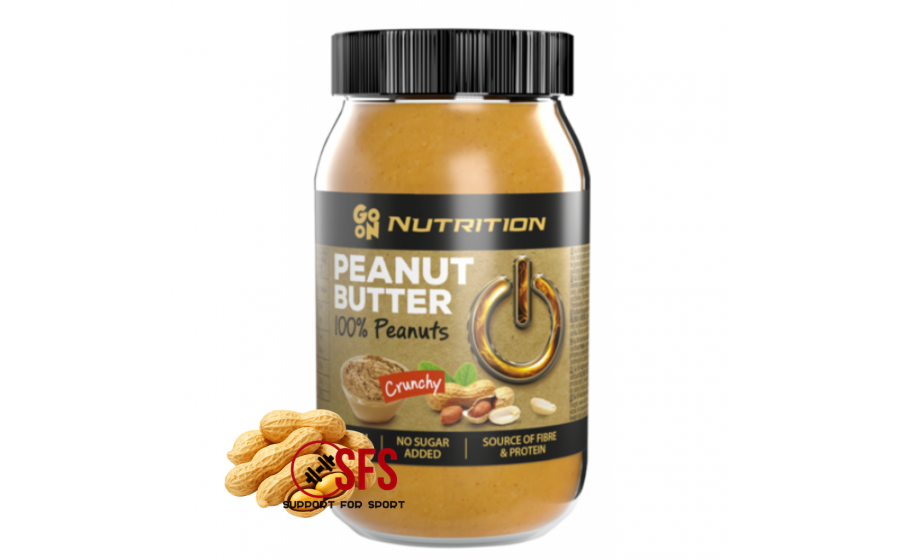 GoOn Peanut Butter Crunchy 900 г — 100 % арахіс, хрусткі фрагмен