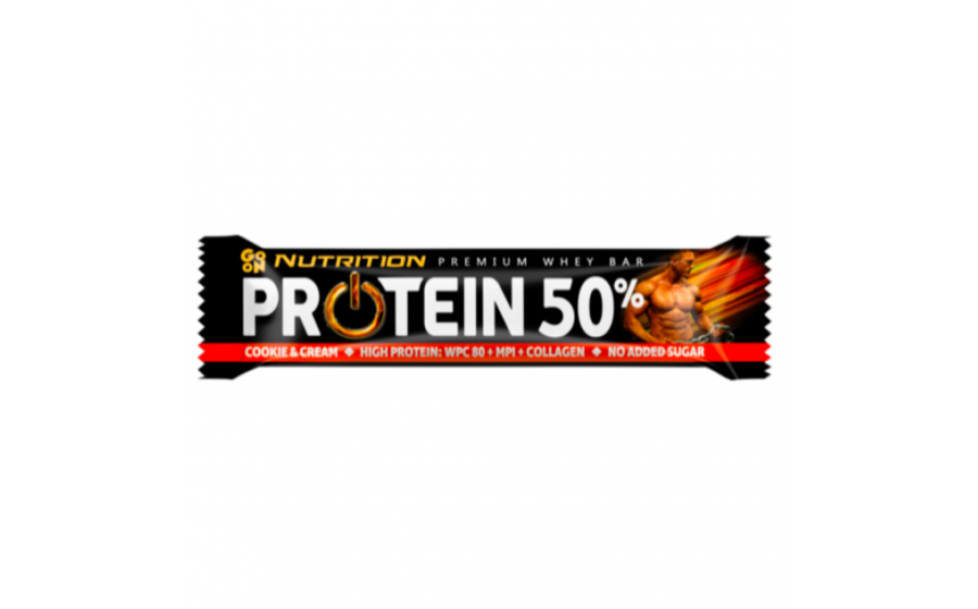GoOn Nutrition Protein Bar 50% (40 g, cookie & cream) GoOn Nutrition Protein Bar 50% (40 g, cookie & cream)