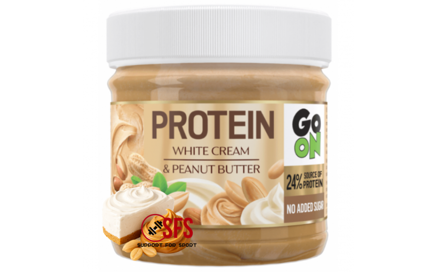 GoOn Protein Cream White Cream & Peanut Butter 180 г — 24 % 