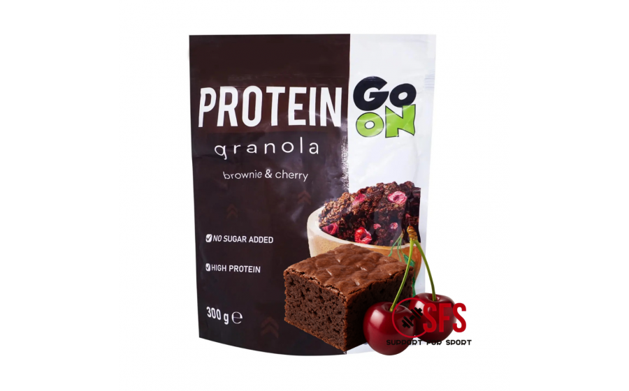 GoOn Protein Granola Brownie Cherry 300 г — хрустка протеїнова г