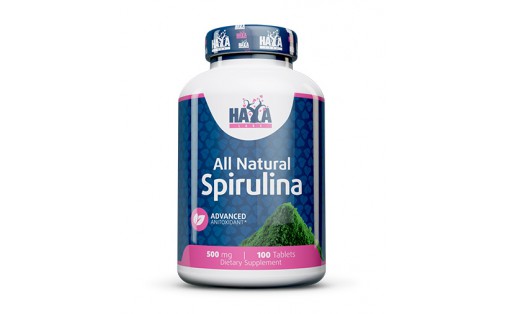 Haya Labs Spirulina 500 мг – 100 таблеток, суперфуд, імунітет та