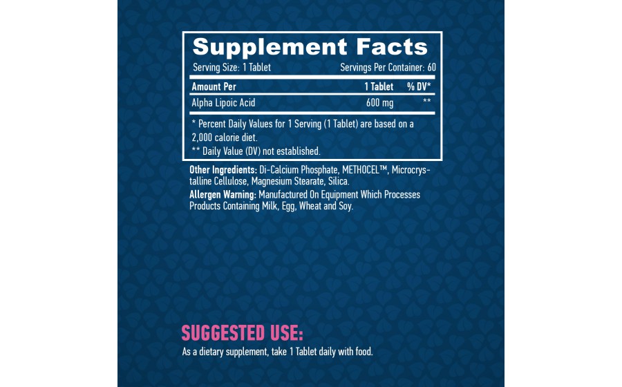 Купити Haya Labs Alpha Lipoic Acid Time Release 600 мг – 60 табл