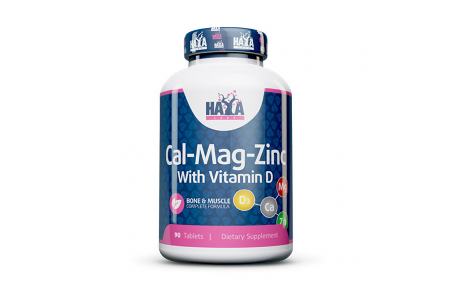 Haya Labs Calcium Magnesium & Zinc + D‑3 — комплекс для кіст