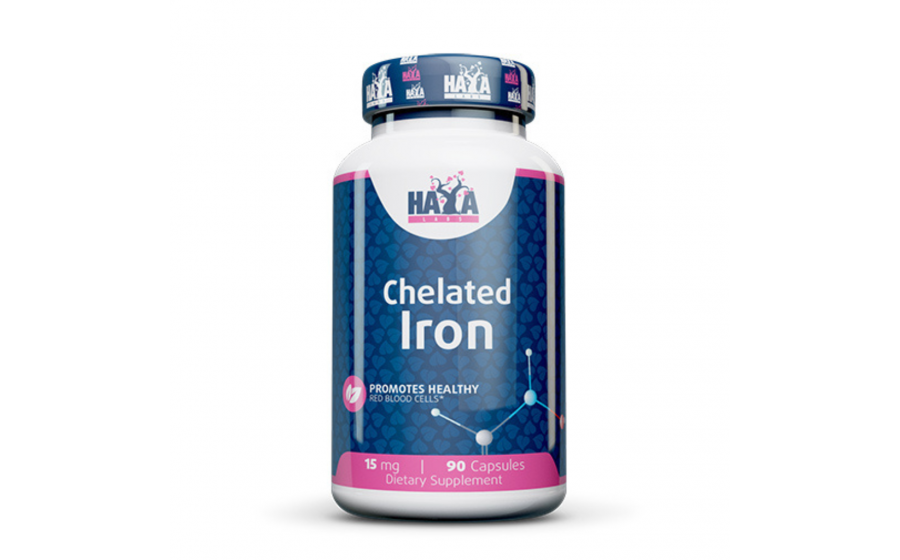 Haya Labs Chelated Iron 15 мг — 90 вегекапсул для імунітету