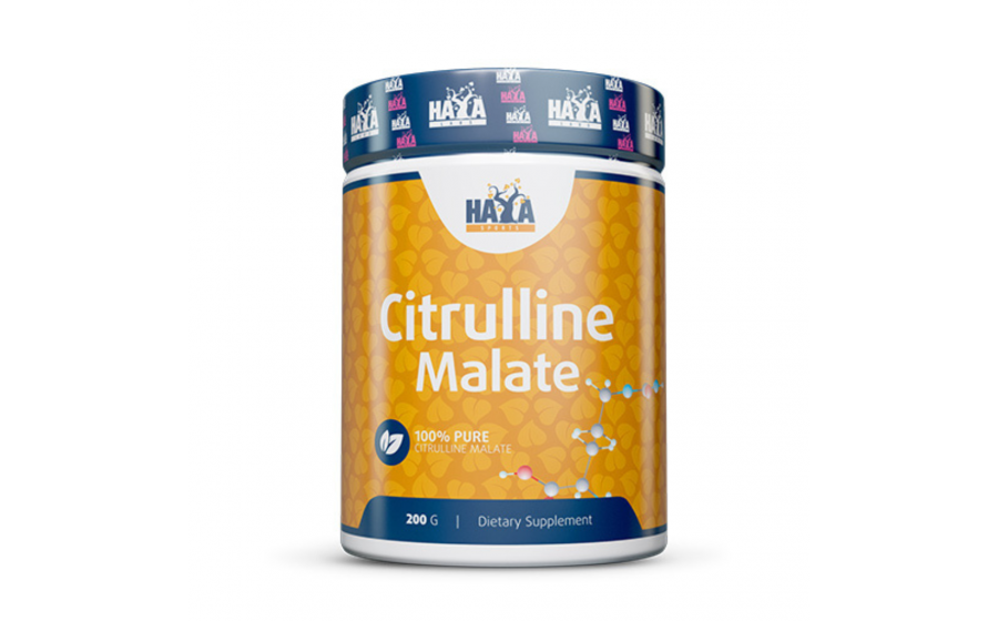 Haya Labs Sports Citrulline Malate — чистий порошок 200 г Haya Labs Citrulline Malate 200 г — порошок для витривалості та