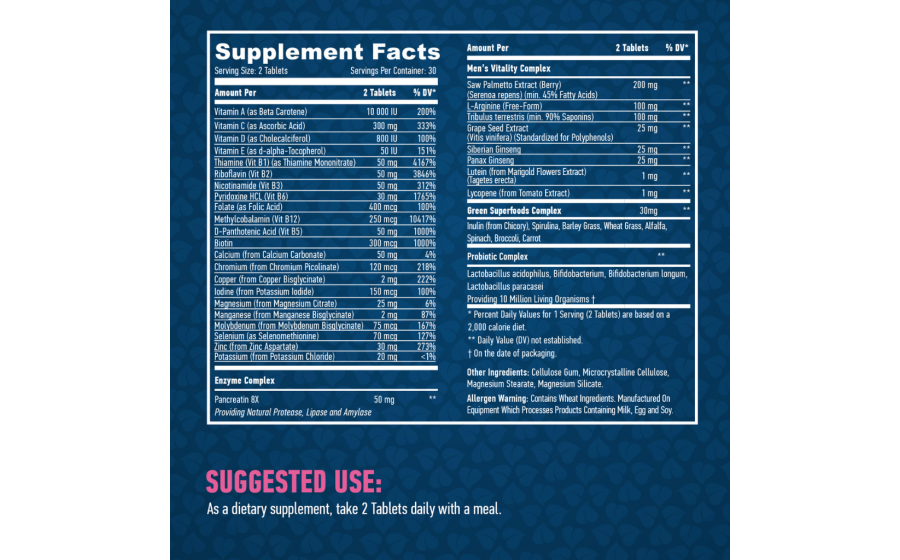 Haya Labs Food Based Men’s Multi — 60 таблеток мужского мультиви Haya Labs Food Based Men’s Multi — мультивитамины, адаптогены и