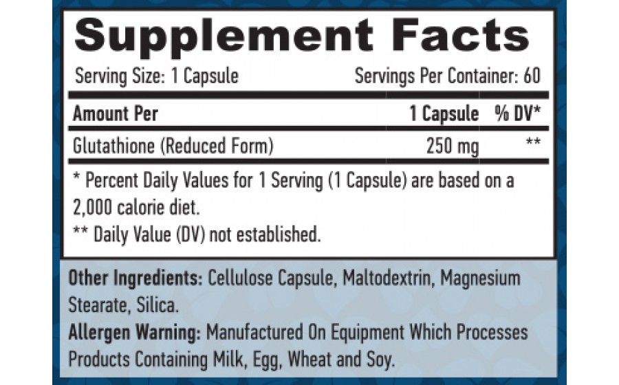 Haya Labs Glutathione 250 мг – 60 капсул, детоксикація, антиокси