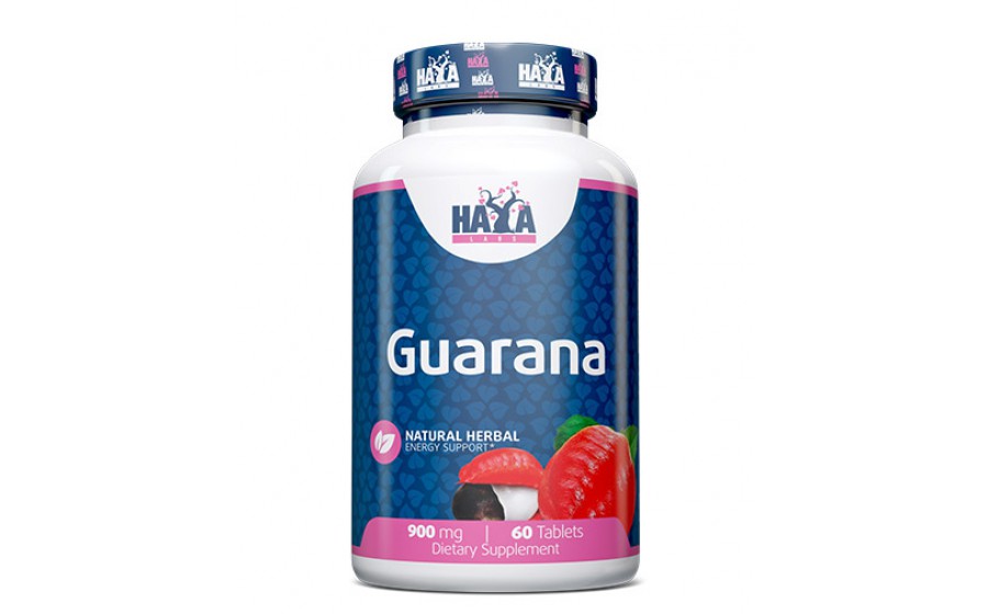 Haya Labs Guarana 900 мг – 60 таблеток, енергія та фокус