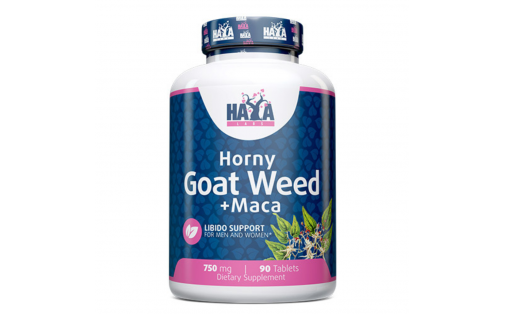 Haya Labs Horny Goat Weed + Maca 750 mg – упаковка 90 таб, лібід