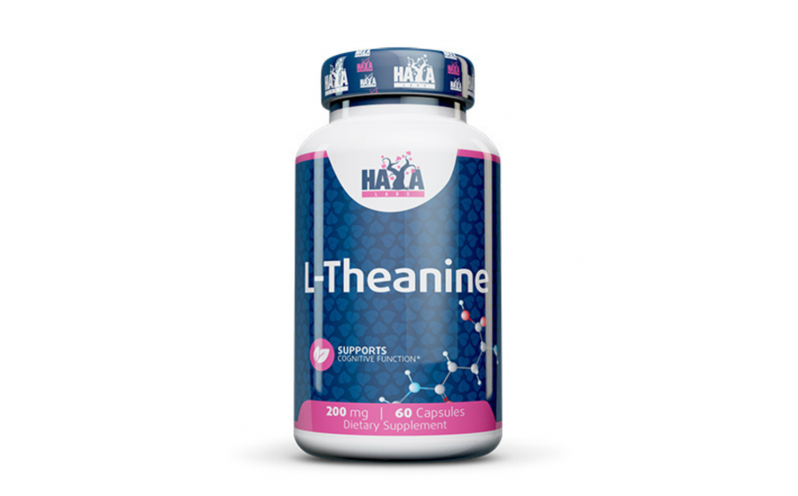 Haya Labs L‑Theanine 200 мг 60 капс — концентрація, сон, антистр Haya Labs L‑Theanine 200 мг — 60 капсул антистрес