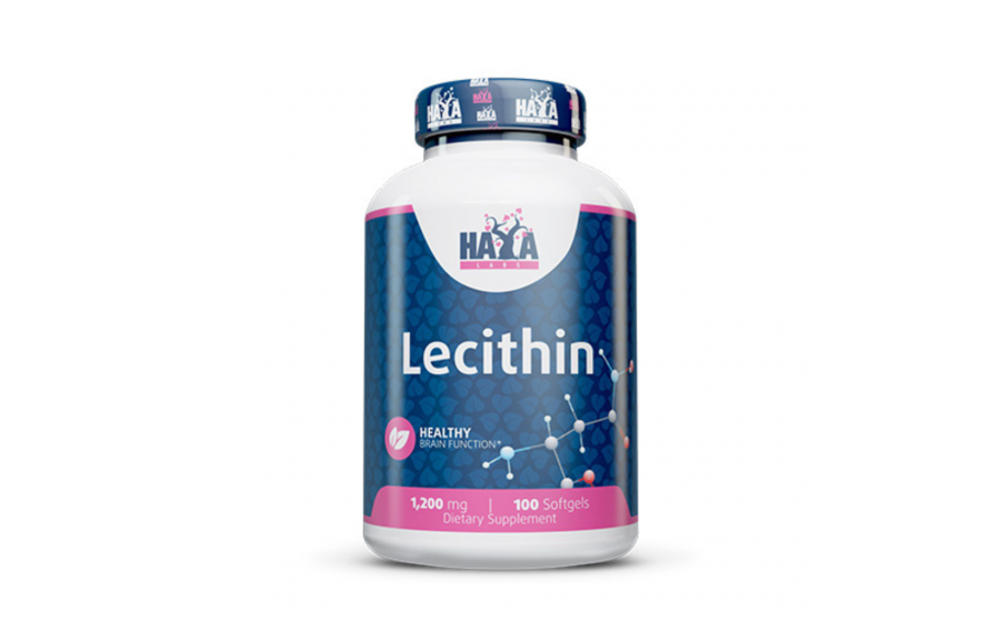 Haya Labs Lecithin 1200 мг — 100 капсул для шкіри і серця Haya Labs Lecithin 1 200 мг — 100 softgels підтримка здоров’я