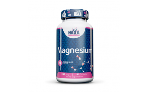 Haya Labs Magnesium Citrate 200 мг — 50 таблеток легко засвоюван