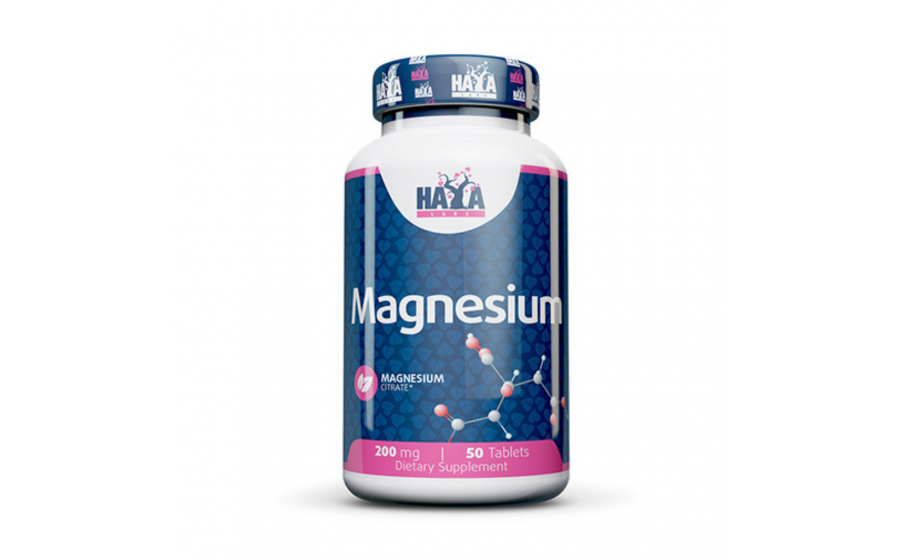 Haya Labs Magnesium Citrate 200 мг — 50 таблеток легко засвоюван