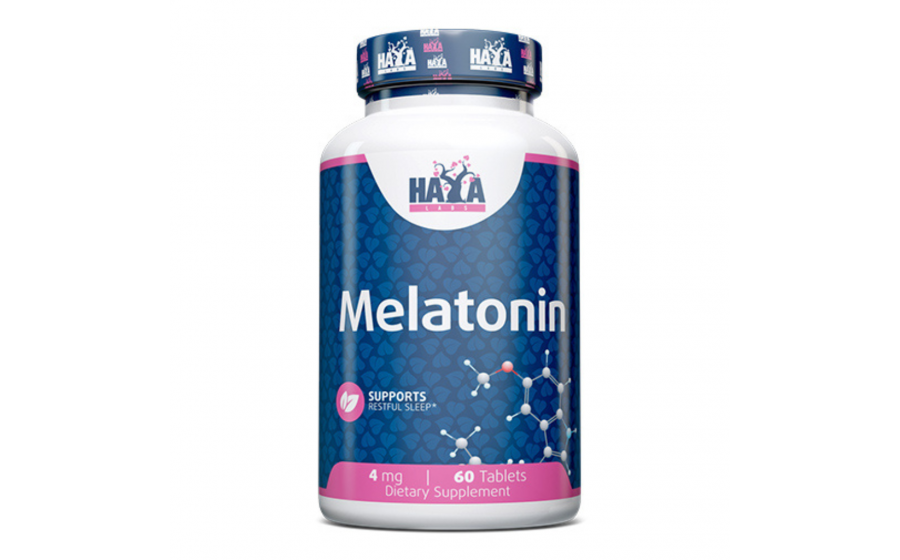 Купити Haya Labs Melatonin 4 мг – 60 таблеток, оригінал, Україна Haya Labs Melatonin 4 мг – упаковка, 60 таблеток, спокійний сон