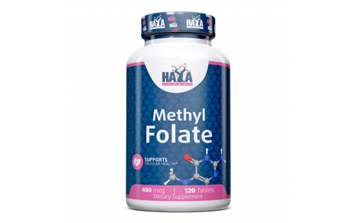 Haya Labs Methyl Folate 400 мкг – 120 таблеток, активная фолиева