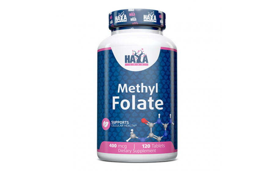 Haya Labs Methyl Folate 400 мкг – 120 таблеток, активная фолиева