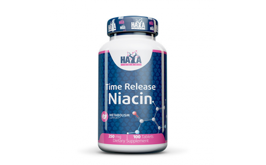 Haya Labs Niacin Time Release 250 мг — 100 таблеток підтримка се