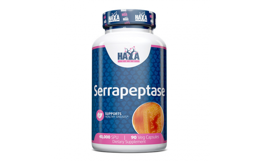 Haya Labs Serrapeptase 40000 SPU – 90 капсул