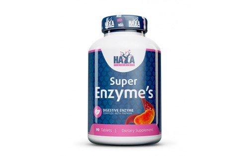 Haya Labs Super Enzyme Complex 90 таблеток — комплекс ферментів 