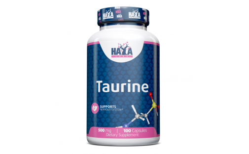 Haya Labs Taurine 500 мг — 100 капсул енергія та антиоксидант