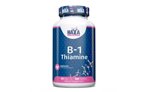Haya Labs Vitamin B‑1 50 мг — 100 таблеток тіаміну, енергія і за