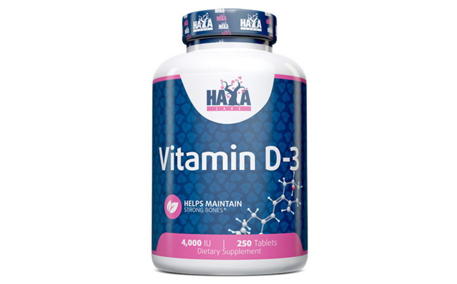 Haya Labs Vitamin D‑3 4000 IU — 250 таблеток вітаміну сонця