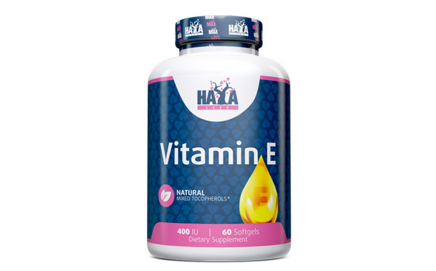 Haya Labs Vitamin E Mixed Tocopherols 400 IU — 60 капсул антиокс
