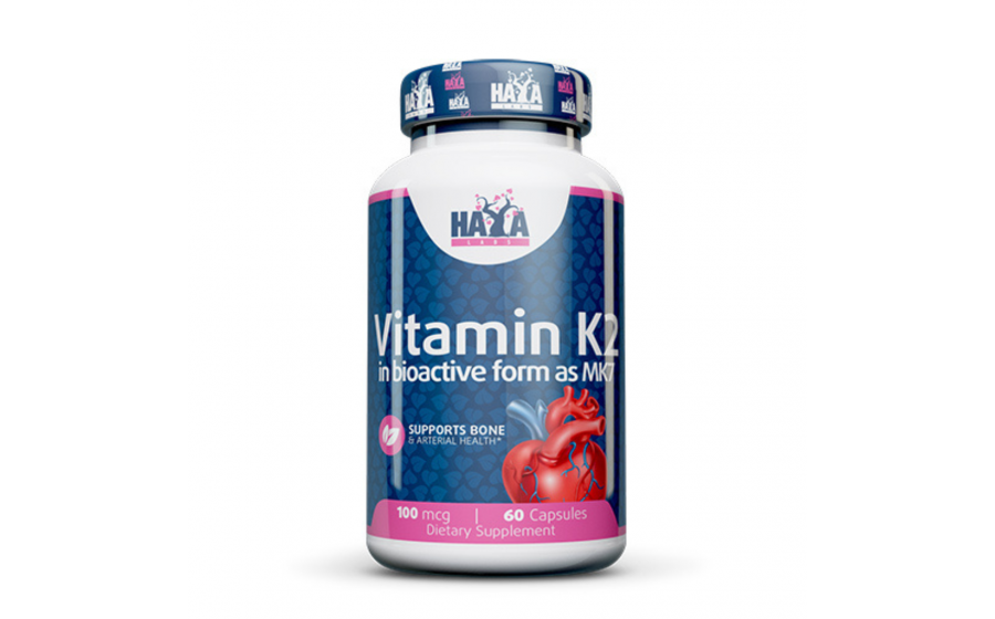 Haya Labs Vitamin K2 MK‑7 100 мкг — натуральна підтримка кісток Haya Labs Vitamin K2 MK‑7 100 мкг — 60 капсул для кісток та серц