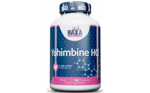 Haya Labs Yohimbine HCL 5 мг – 100 капсул, стимуляція кровообігу
